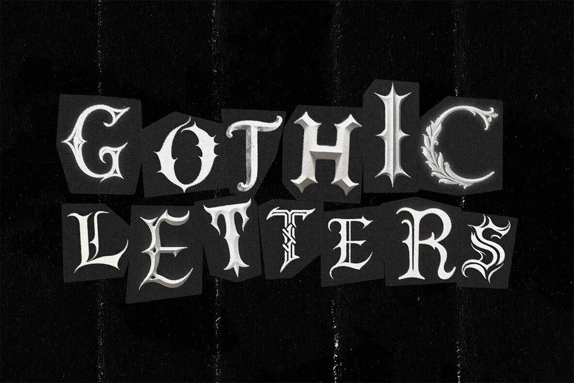 Gothic Png Ransom Letters 1