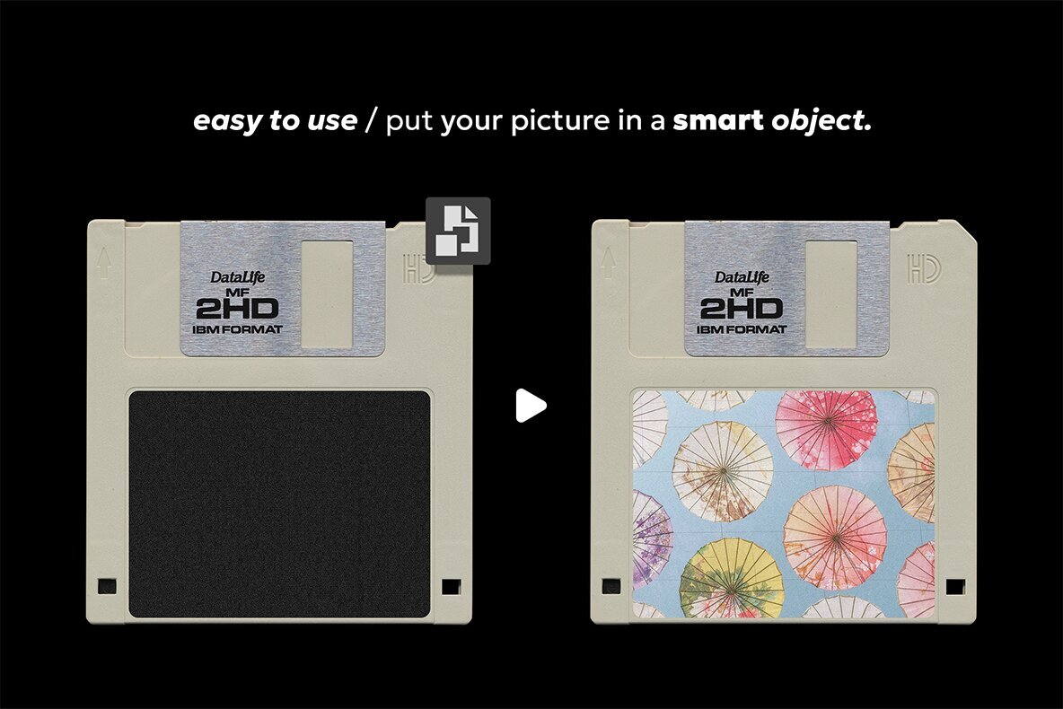 Floppy Disk Mockup 6