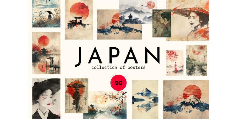 30 Retro Japan Posters