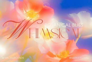 Whimsical Botanical Bliss Background
