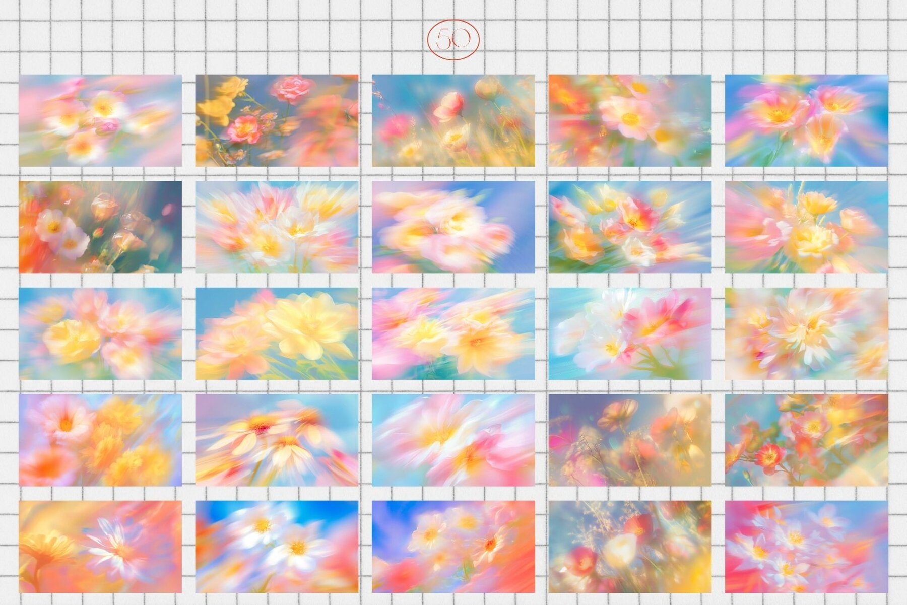 Whimsical Botanical Bliss Background 4