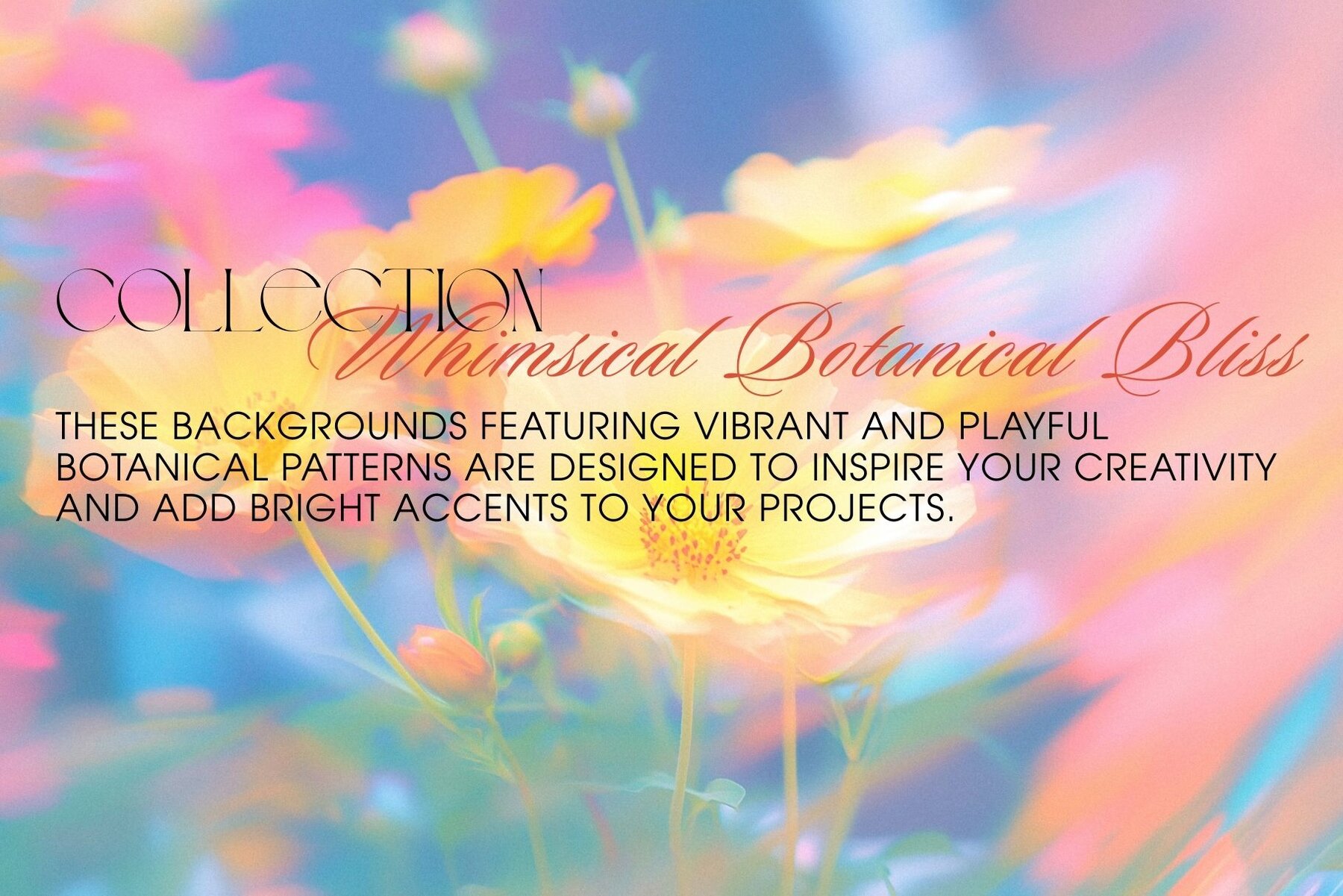 Whimsical Botanical Bliss Background 5