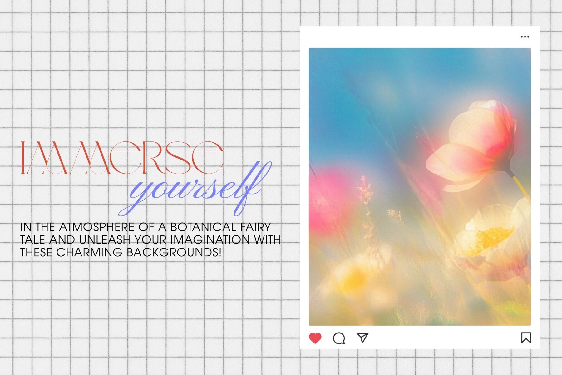 Whimsical Botanical Bliss Background 6