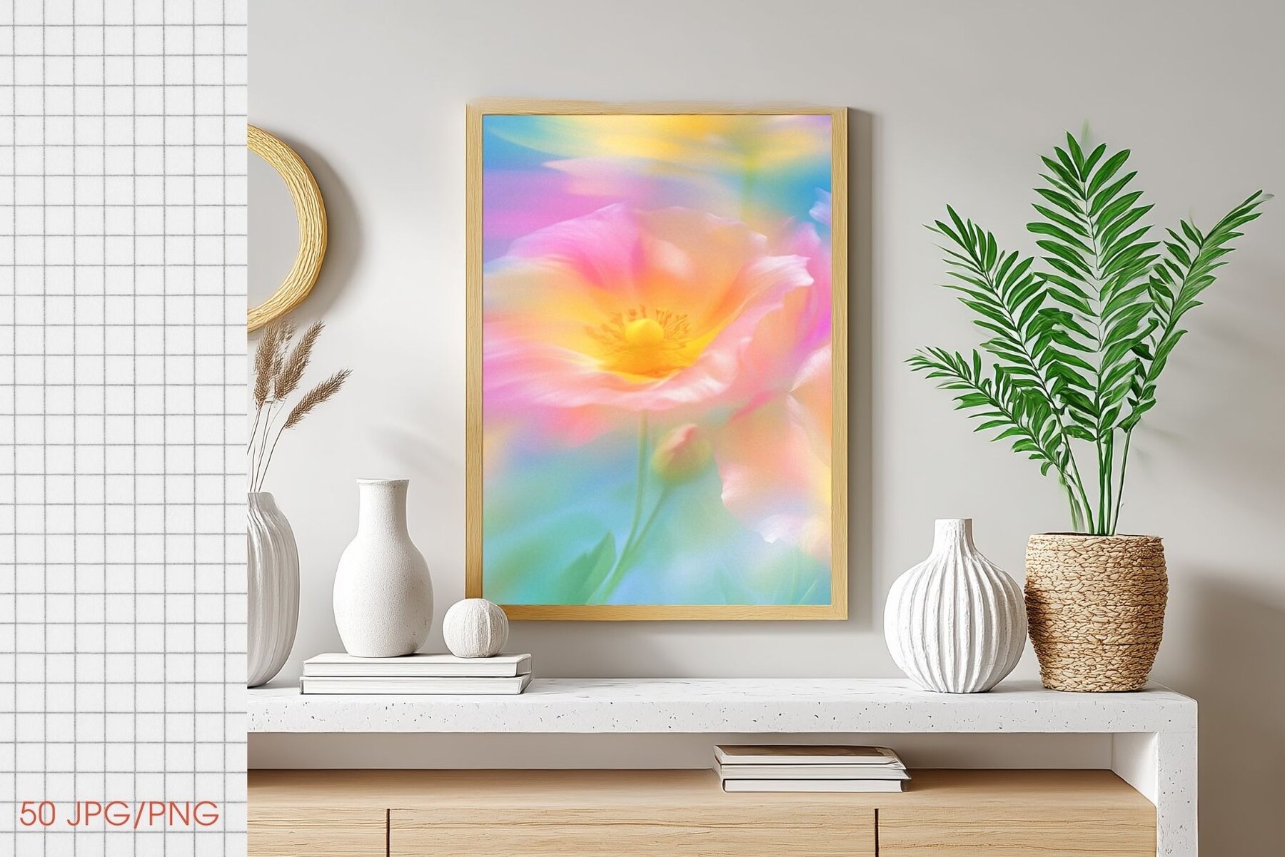 Whimsical Botanical Bliss Background 9