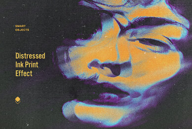 Distressed Ink Print Effect