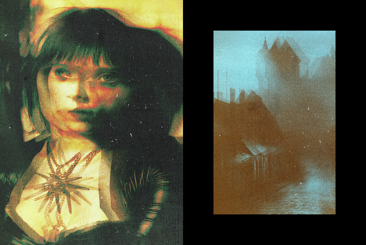 Distressed Ink Print Effect 6