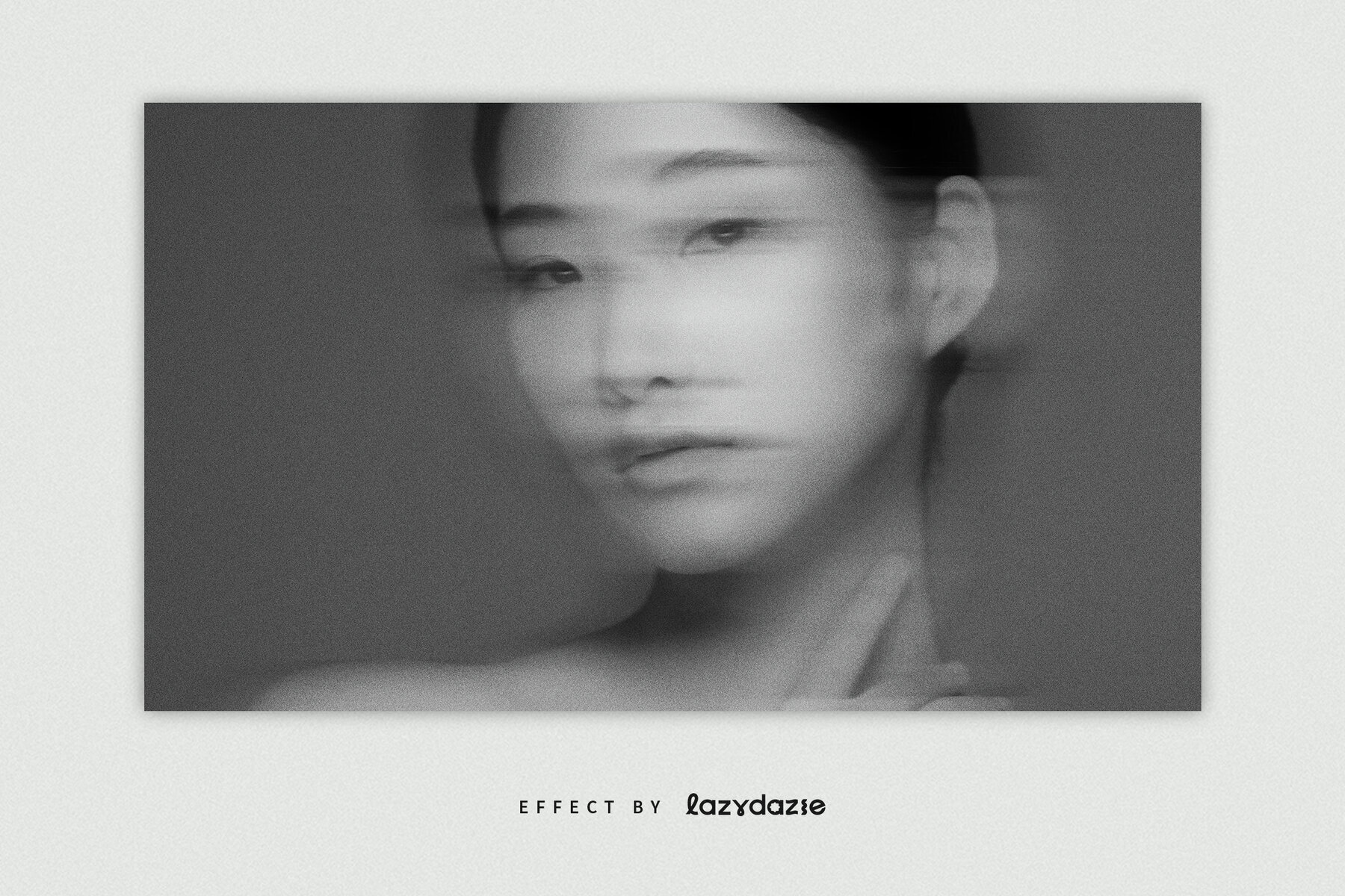 Blur Distortion Image Effect Mockup 2