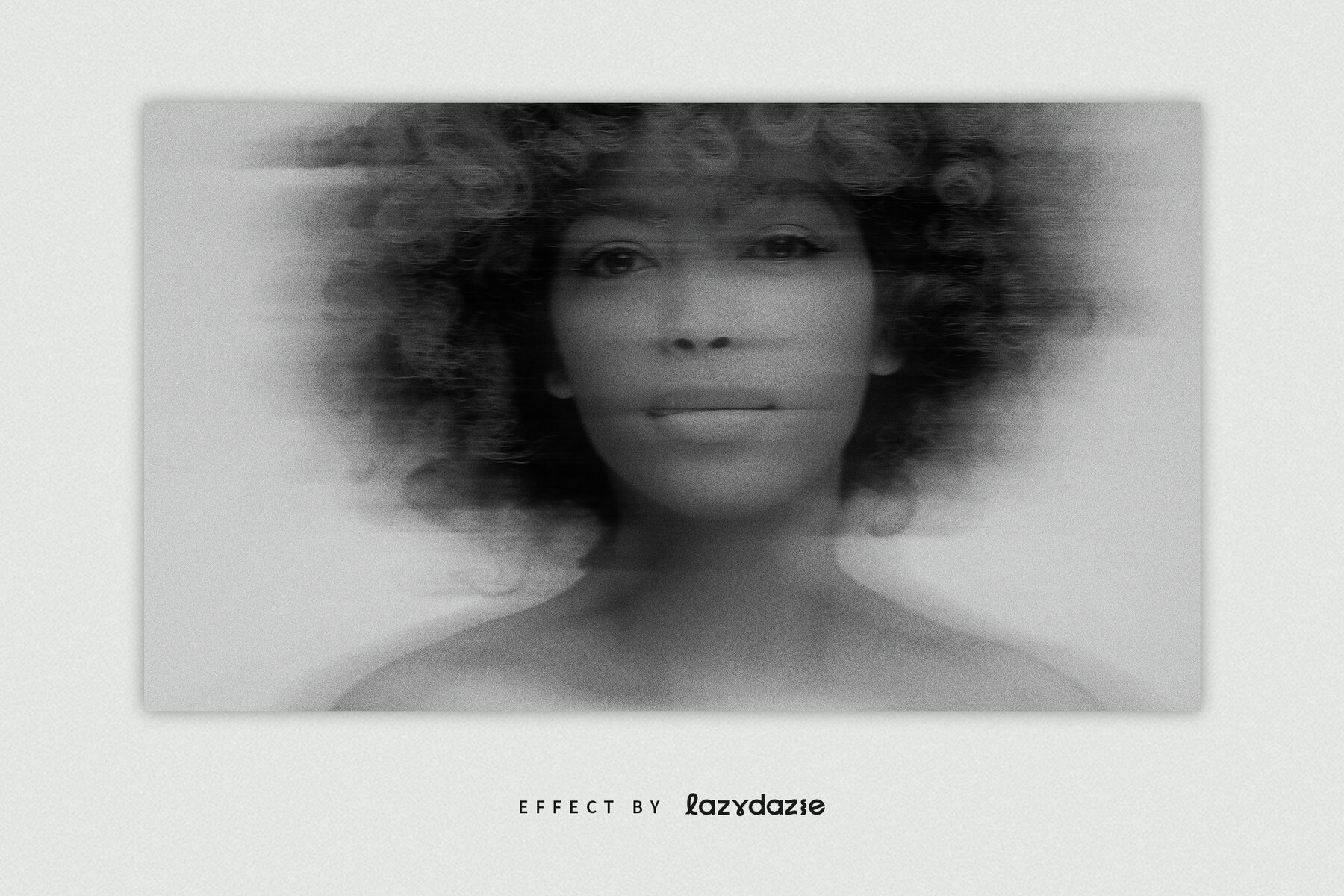 Blur Distortion Image Effect Mockup 5