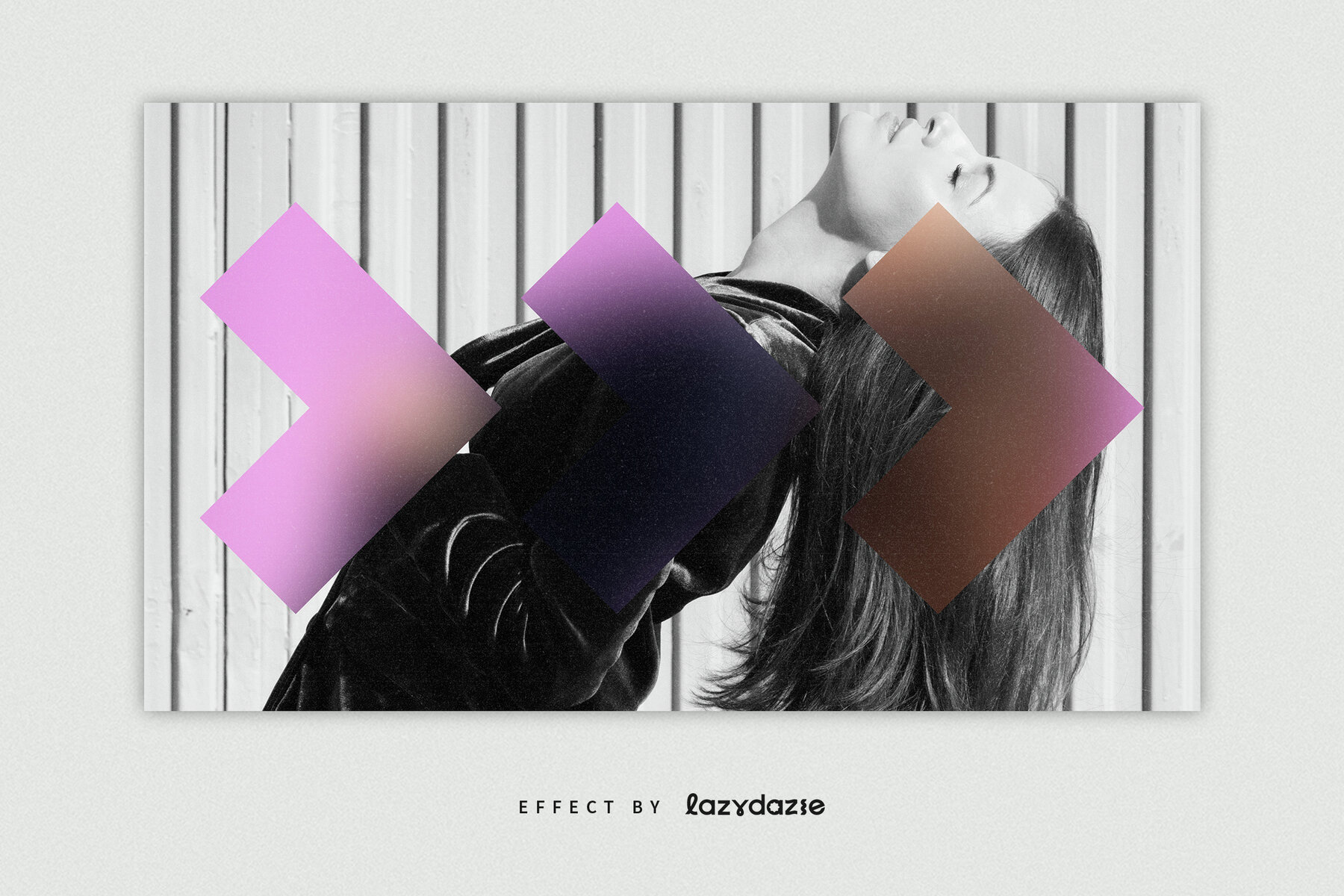 Blur Distortion Image Effect Mockup 4