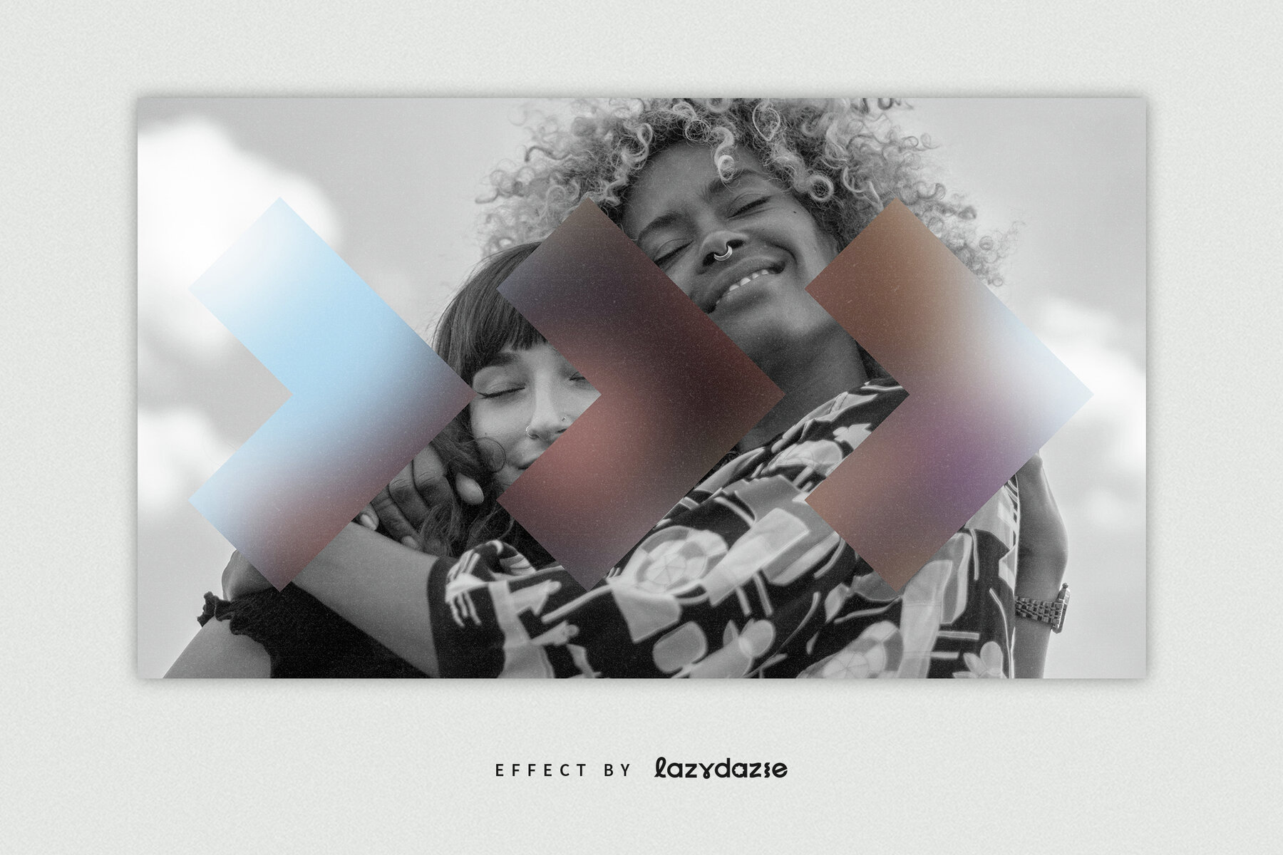 Blur Distortion Image Effect Mockup 5