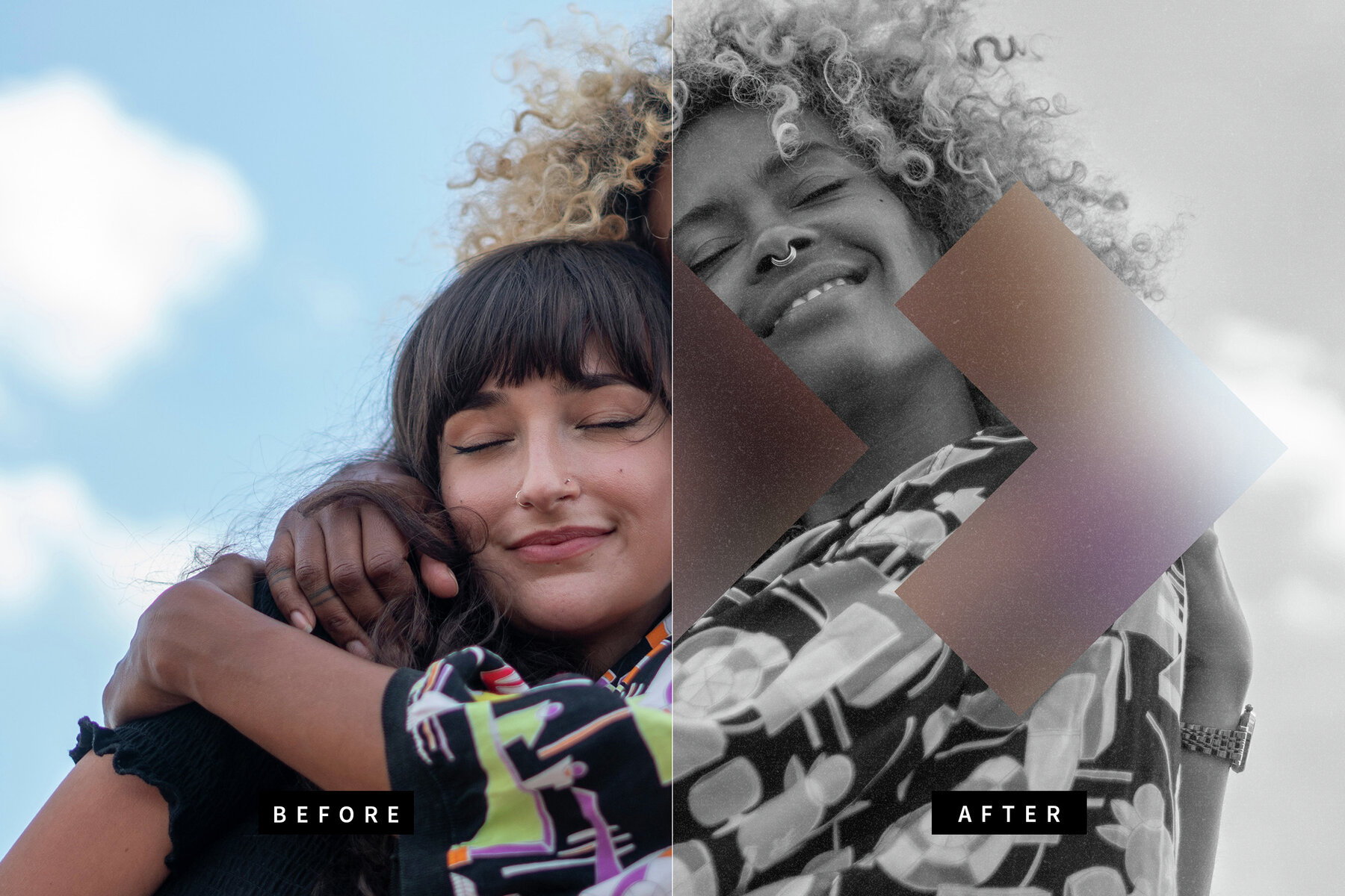 Blur Distortion Image Effect Mockup 7