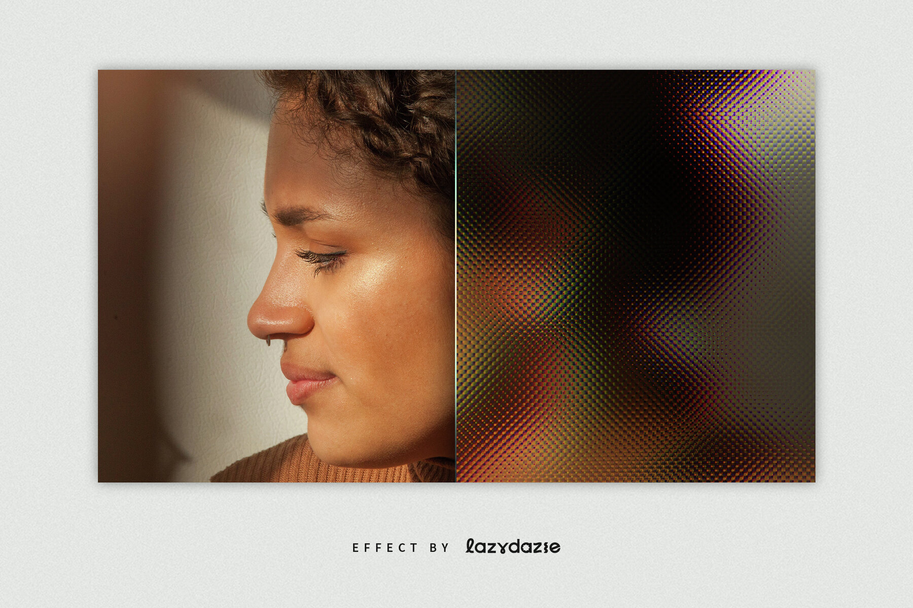 Glass Distortion Image Effect Mockup 3