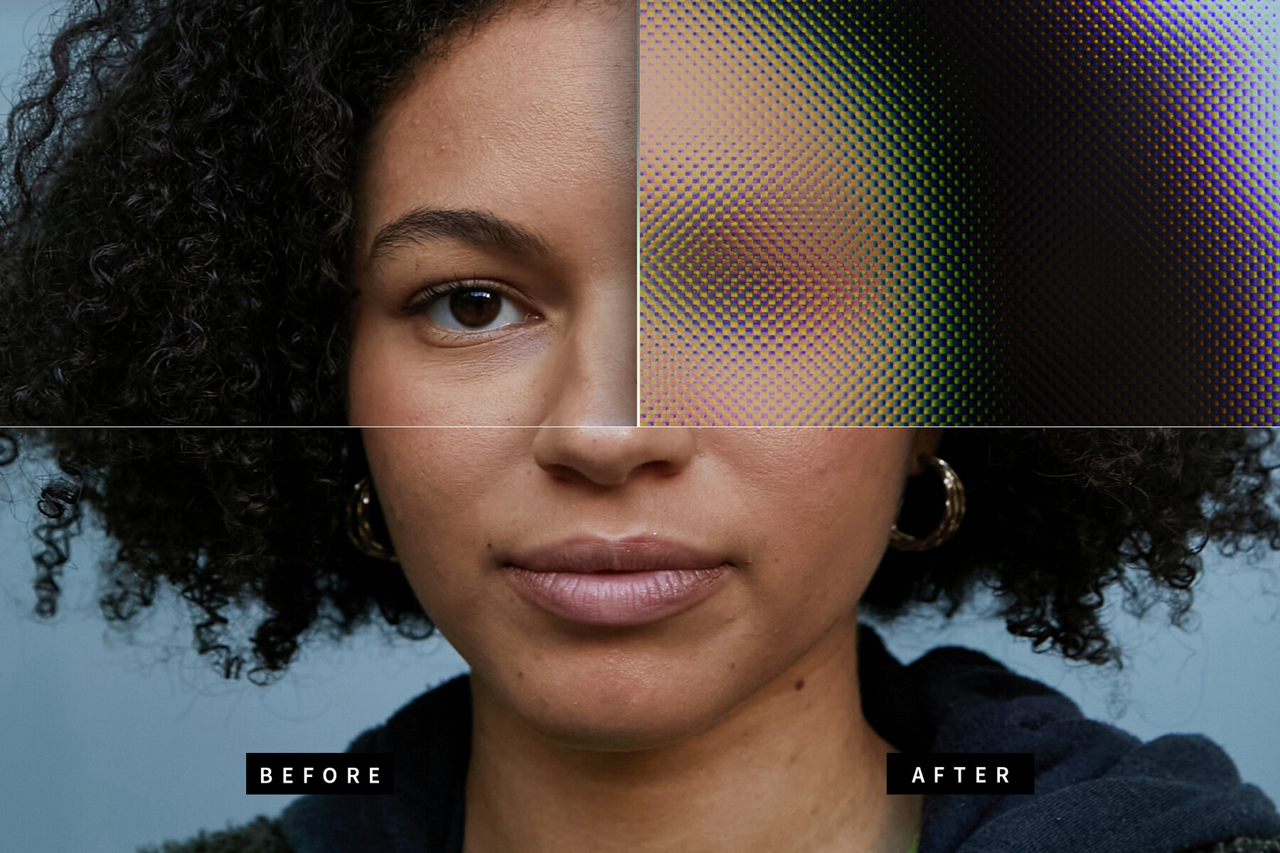 Glass Distortion Image Effect Mockup 7