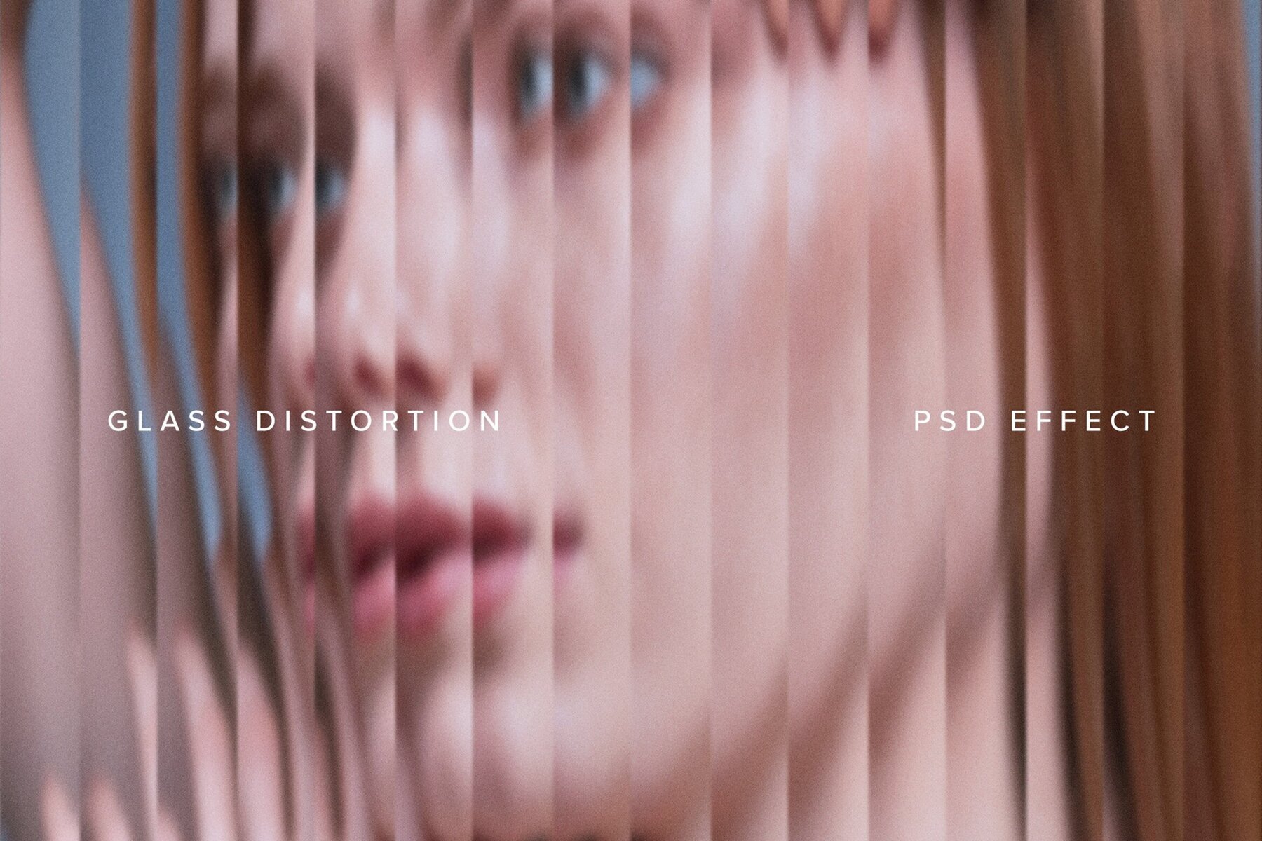 Reeded Glass Image Effect Mockup 1