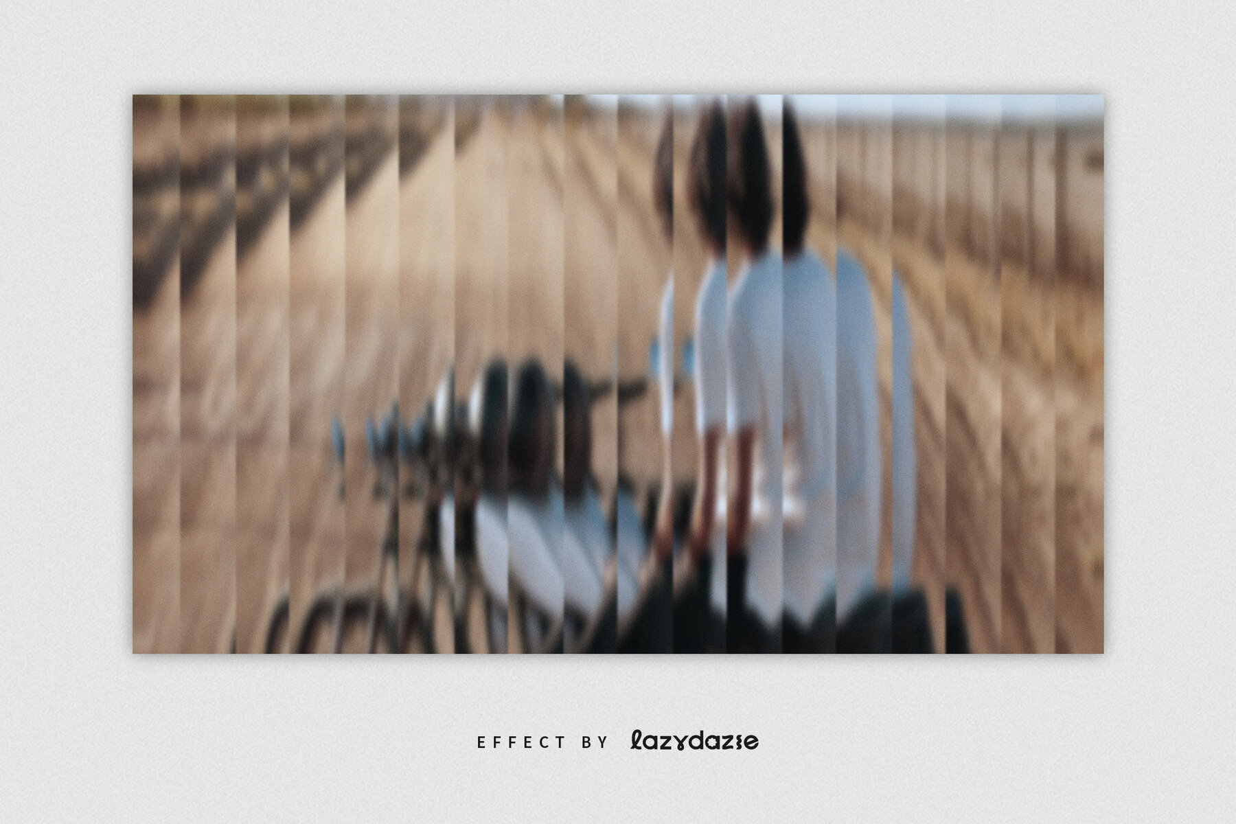 Reeded Glass Image Effect Mockup 4