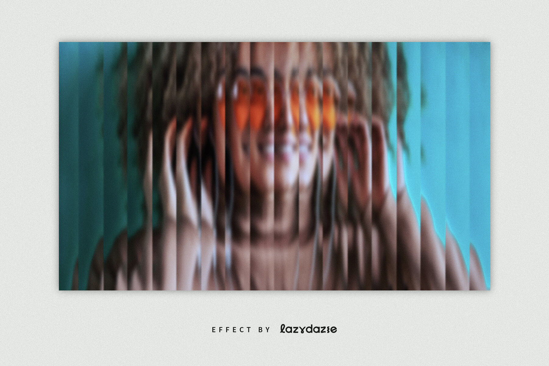 Reeded Glass Image Effect Mockup 5