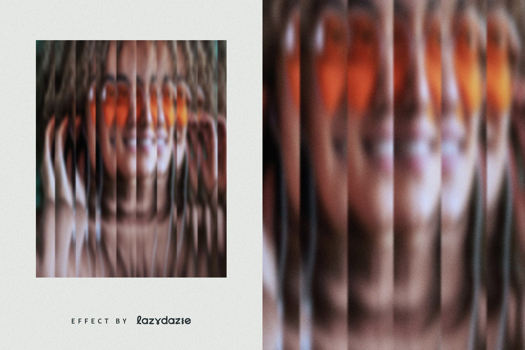 Reeded Glass Image Effect Mockup 6