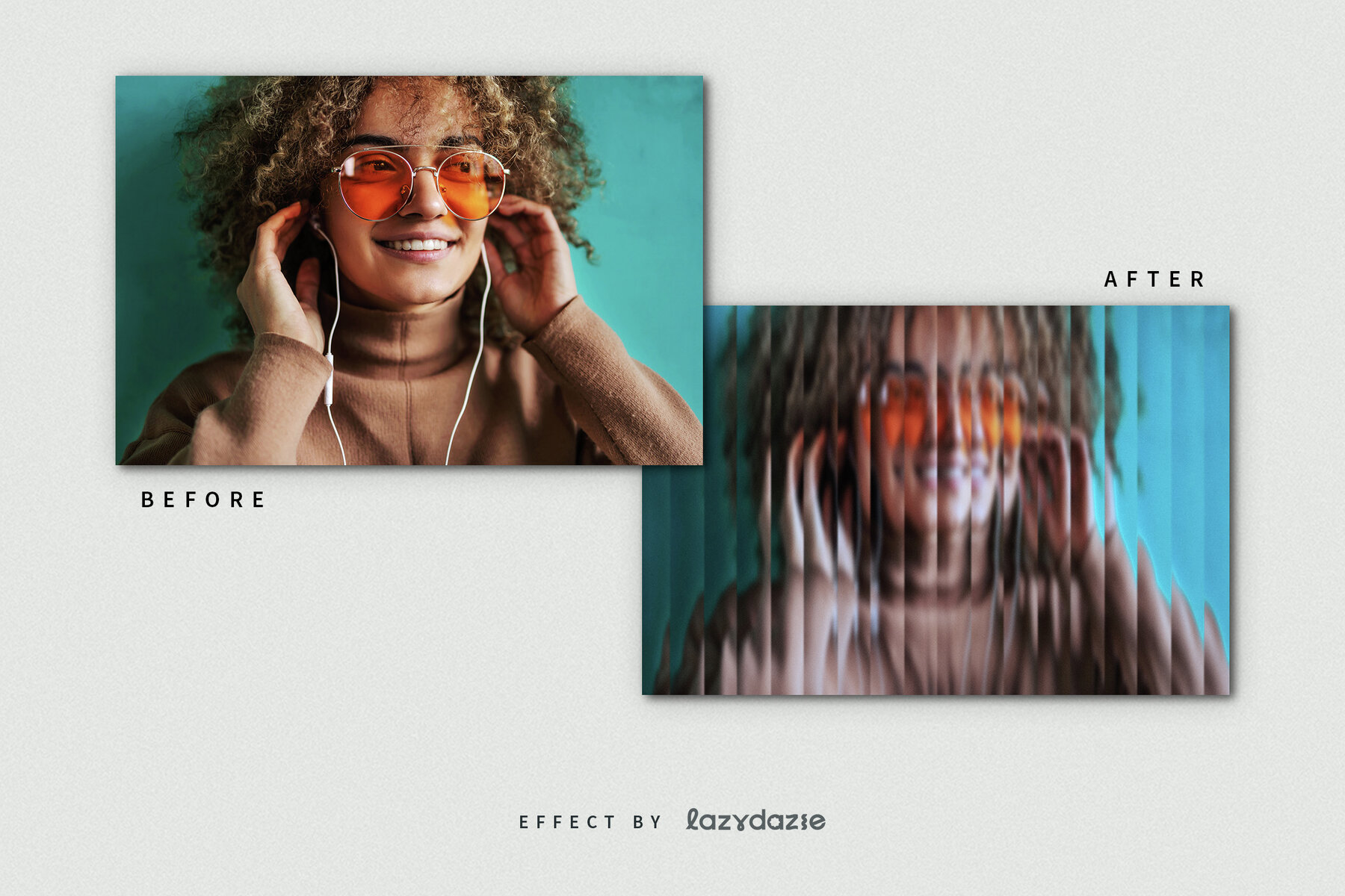 Reeded Glass Image Effect Mockup 8