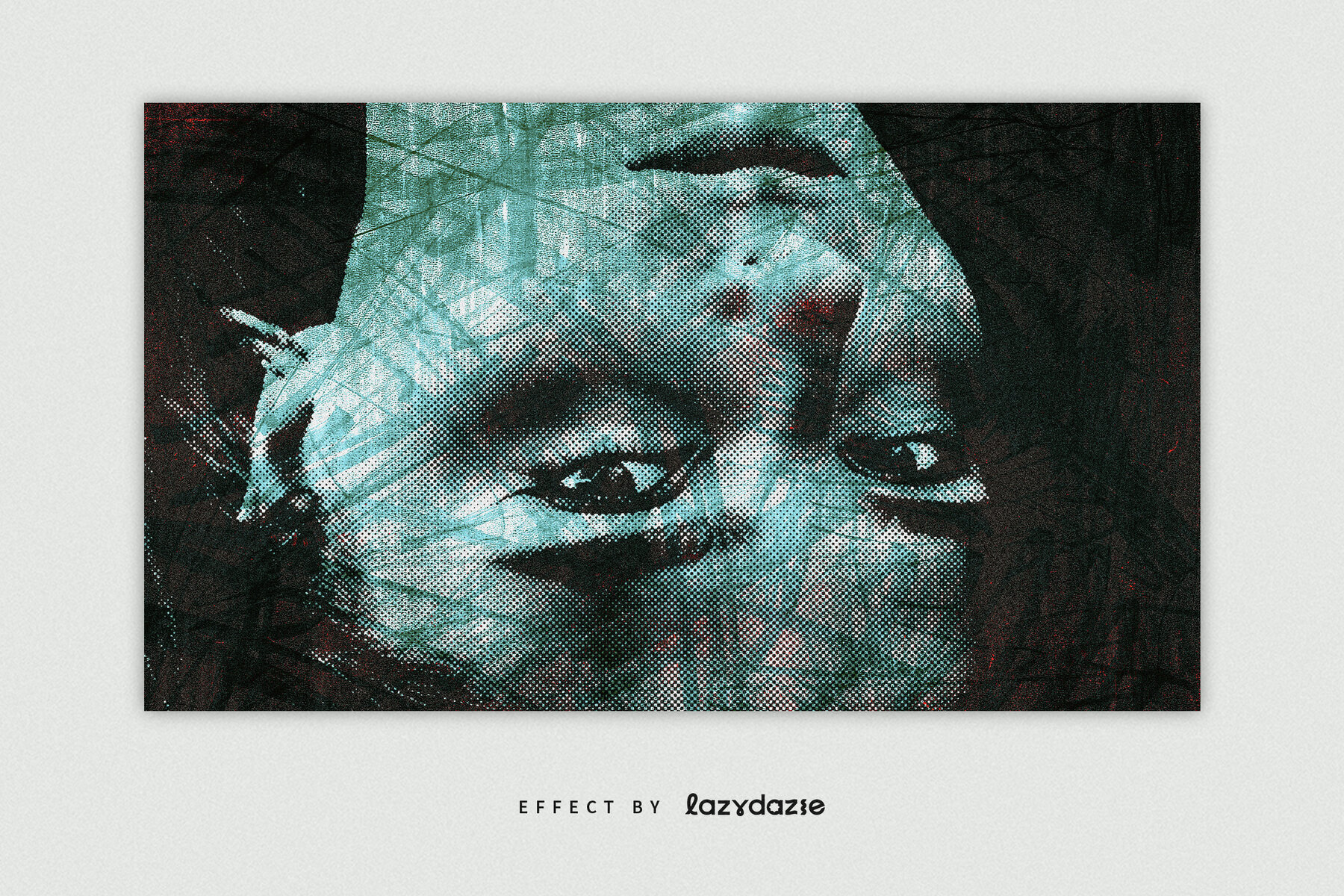 Messy Scribbles Image Effect Mockup 3