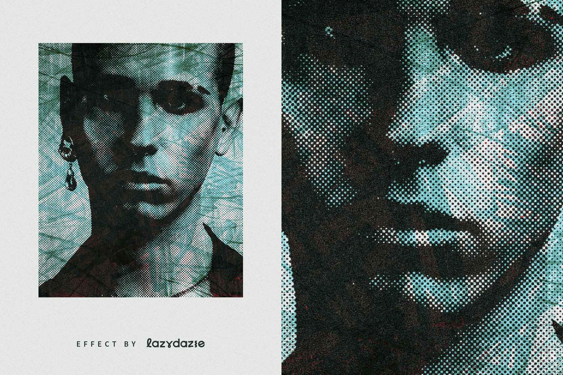 Messy Scribbles Image Effect Mockup 6