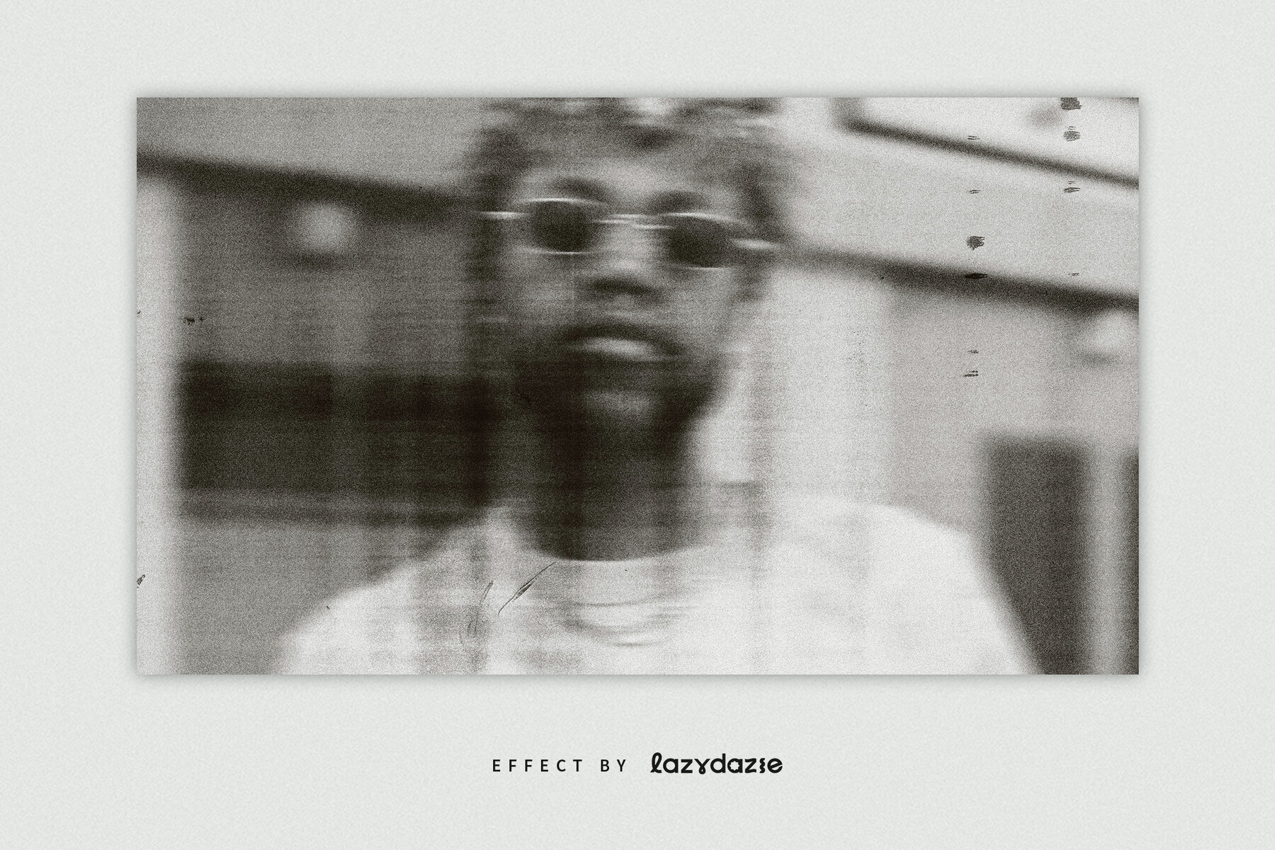 Dirty Scanner Image Effect Mockup 2