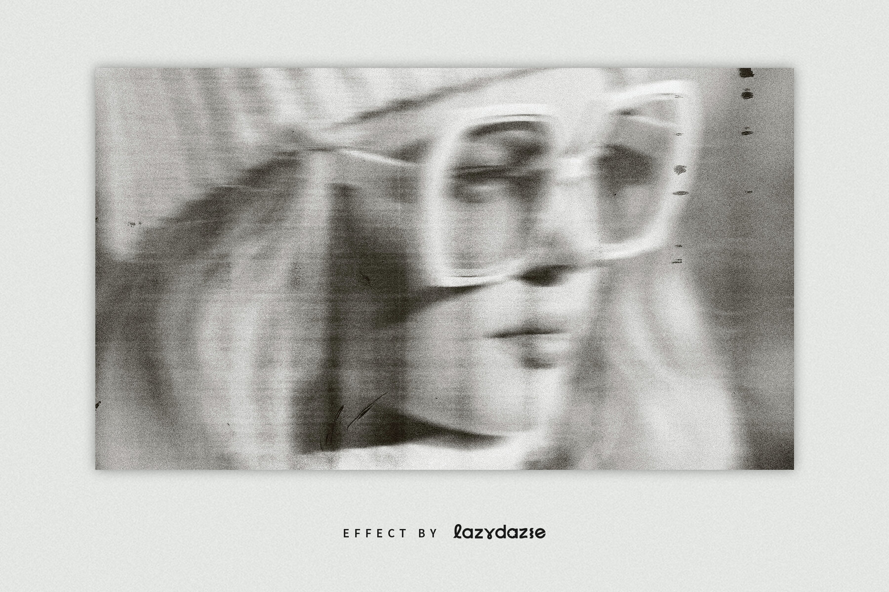 Dirty Scanner Image Effect Mockup 4