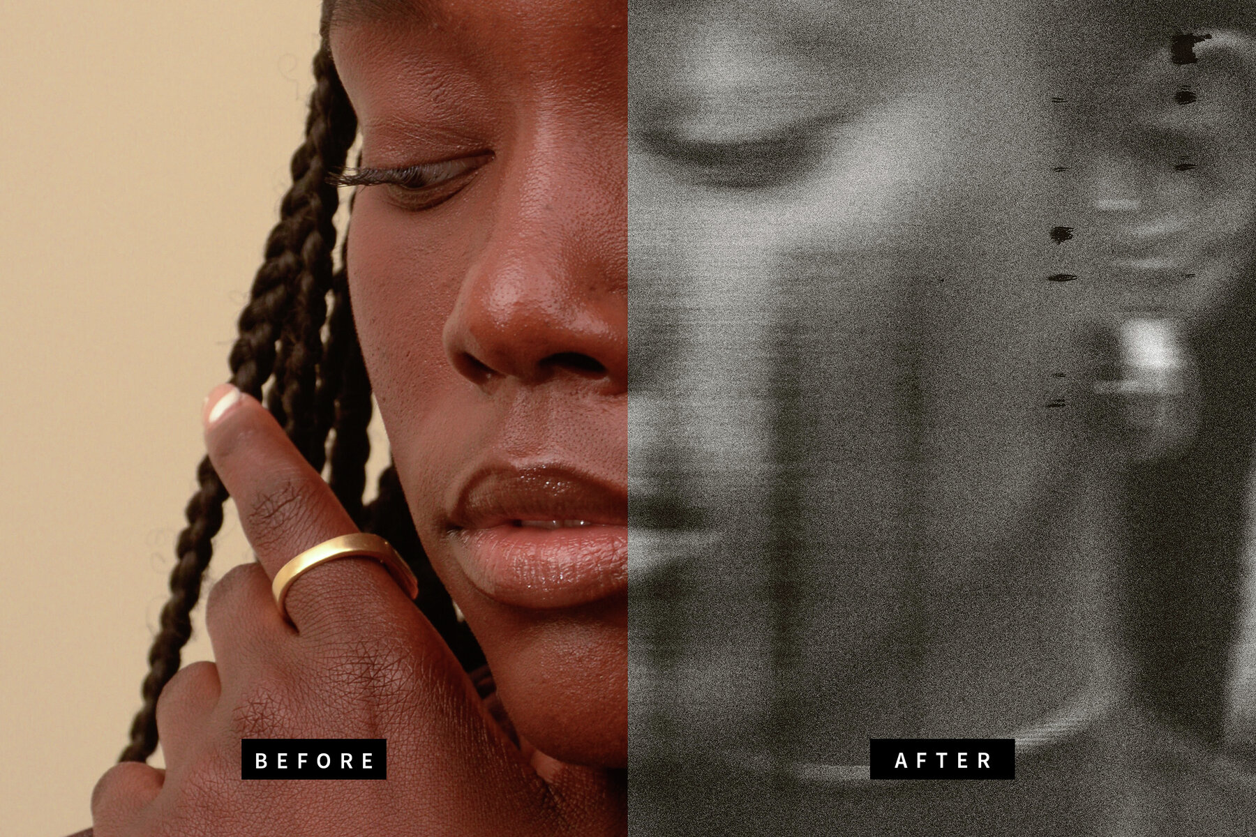 Dirty Scanner Image Effect Mockup 7