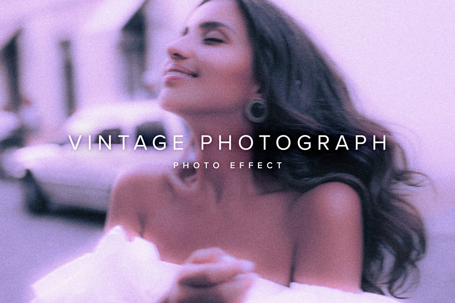 Vintage Photograph Image Effect Mockup 1