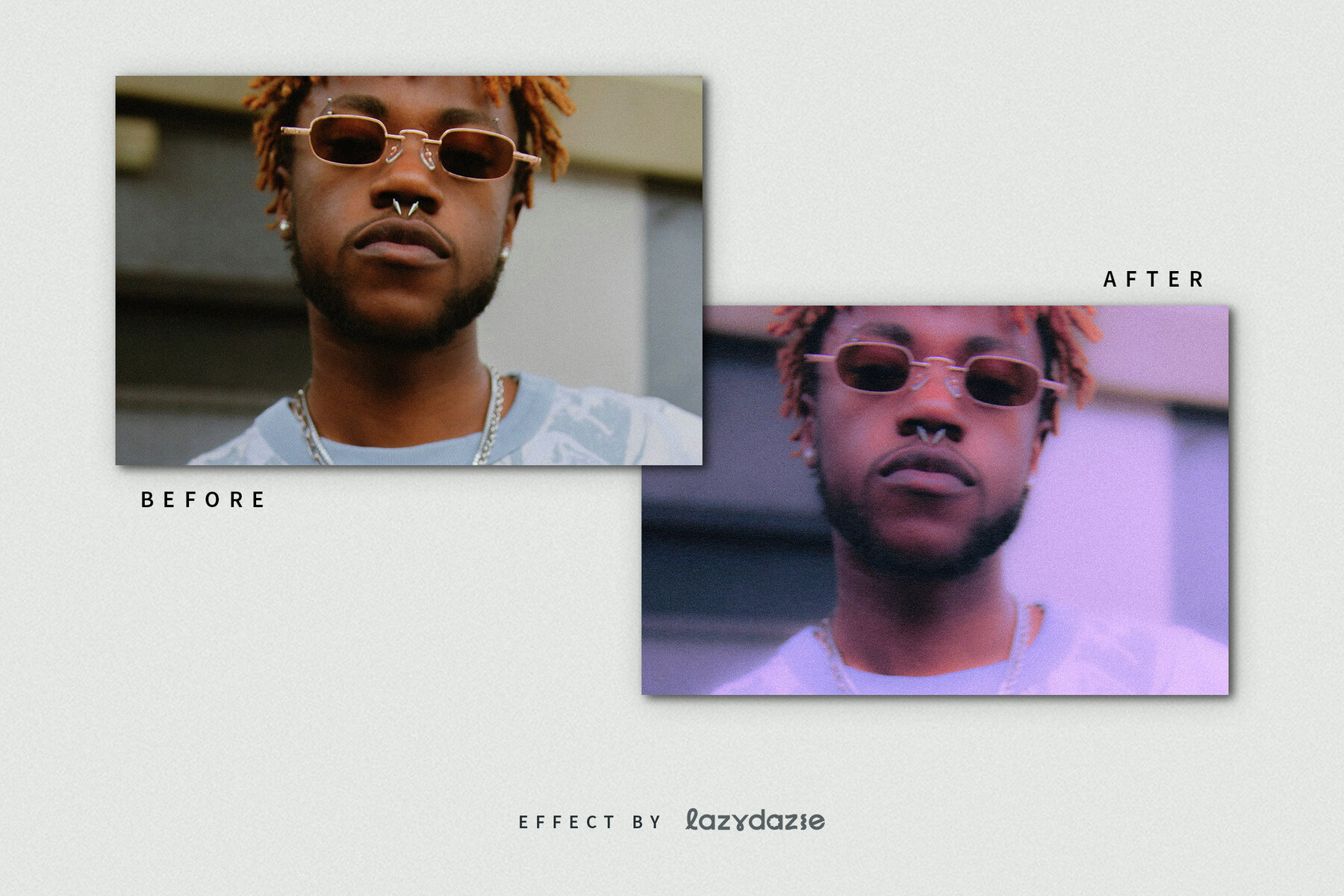 Vintage Photograph Image Effect Mockup 8