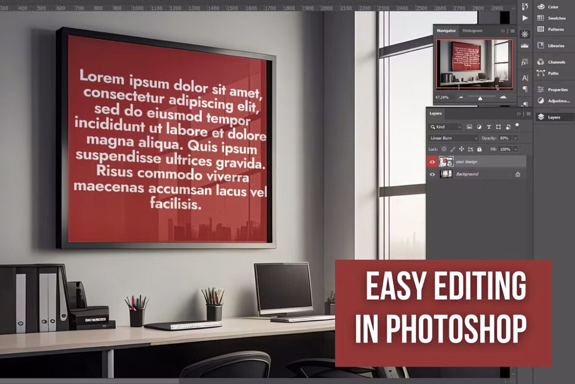 Office frame PSD Mockups 2