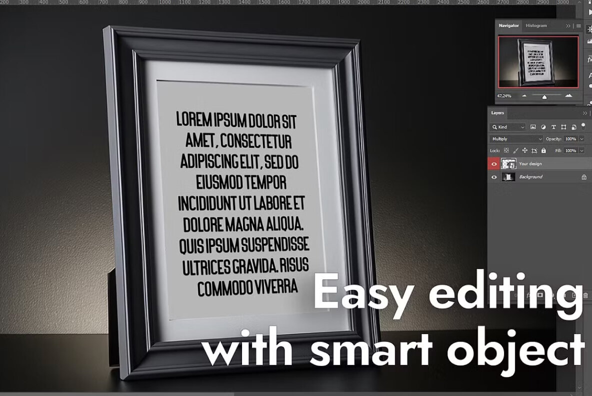 Gothic Frame Psd Mockup Pack 2