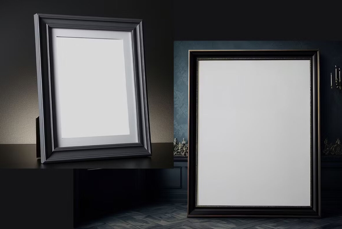 Gothic Frame Psd Mockup Pack 6