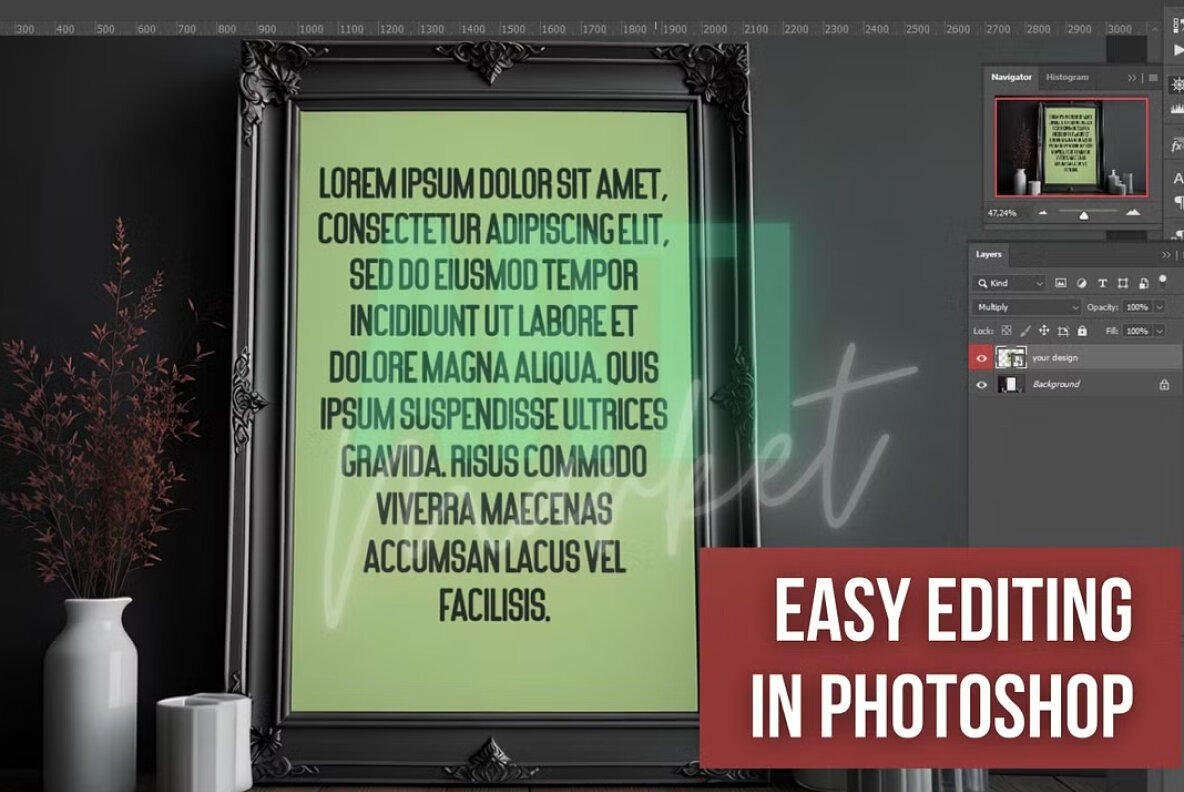 Gothic Frames PSD Mockup Pack 3