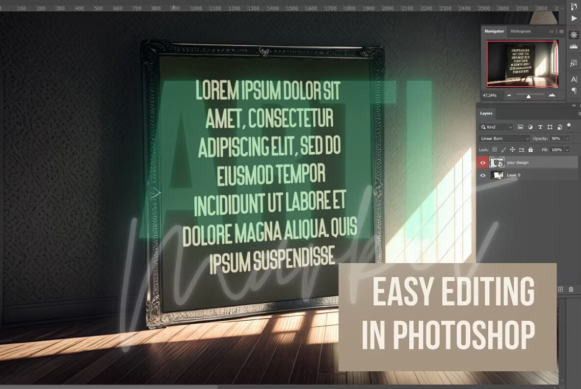 Frame Psd Mockup Pack 2