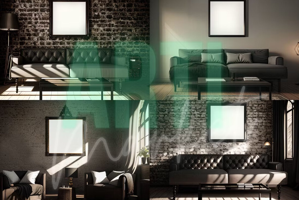 Frame Psd Mockup Pack 4