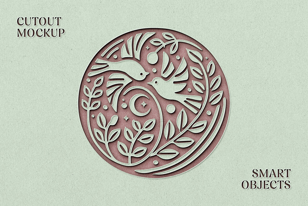 Cut Out Craft Paper Mockup 1