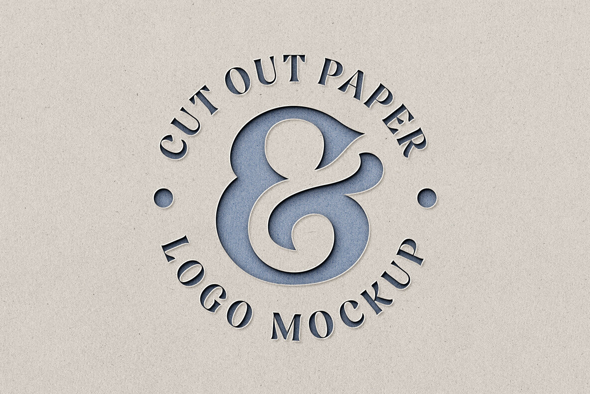 Cut Out Craft Paper Mockup 2