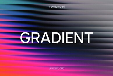 Vibrant Slatted Gradient Glass Backgrounds