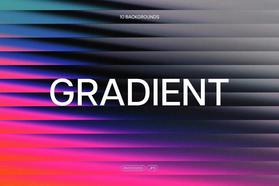 Vibrant Slatted Gradient Glass Backgrounds 1