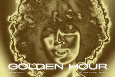 Golden Hour Image Effect Mockup