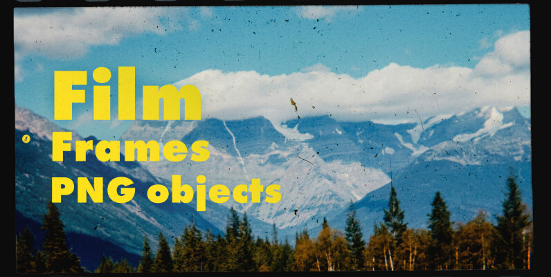 Film Frames PNG Objects