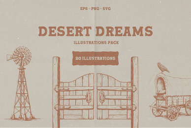 Desert Dreams   Illustration Pack