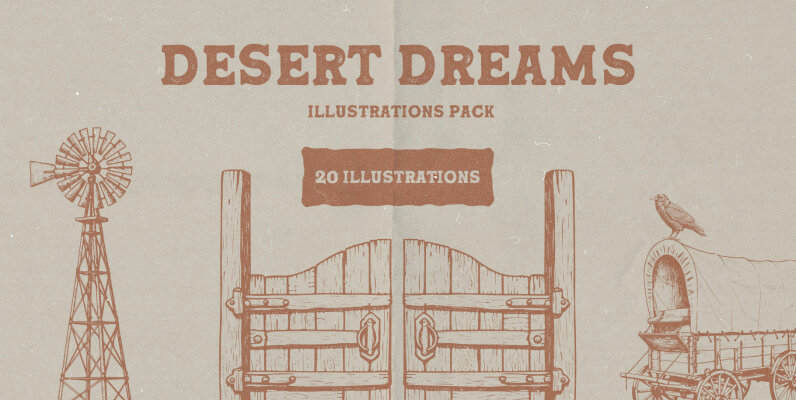 Desert Dreams   Illustration Pack
