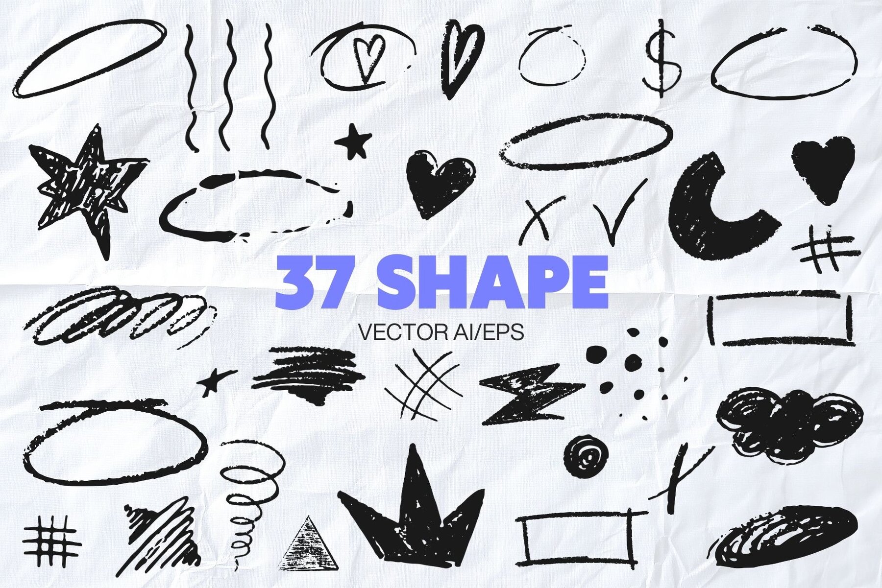 Charming Pack Scribbles and Paper Textures 4