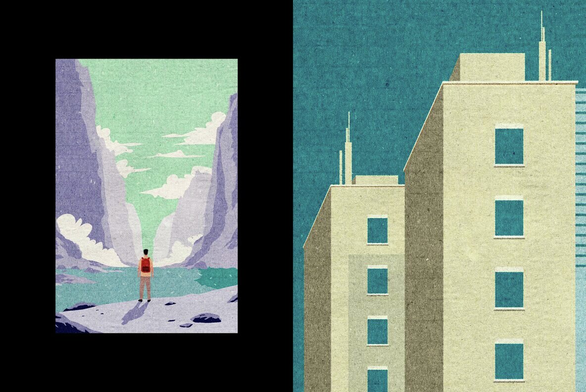 Oldschool Printer Template 6