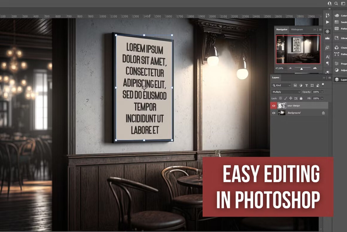 Pub Posters PSD Mockup Pack 2