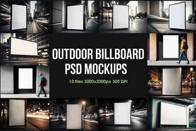 Billboard Mockup Advertising Psd