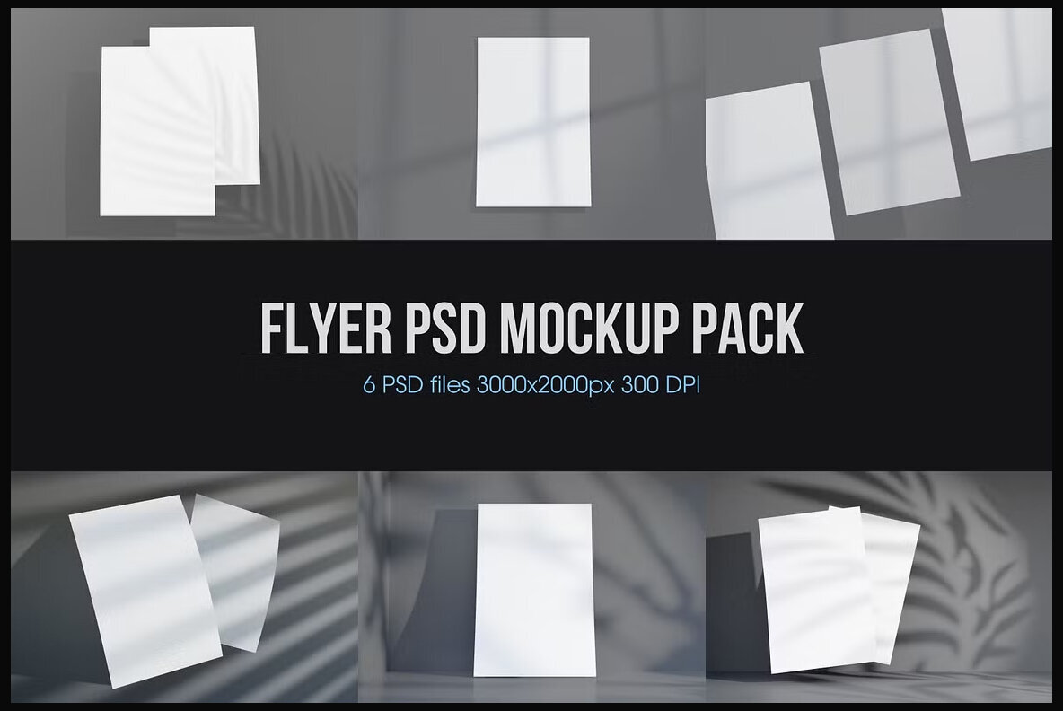 Flyer Mockup Pack 1