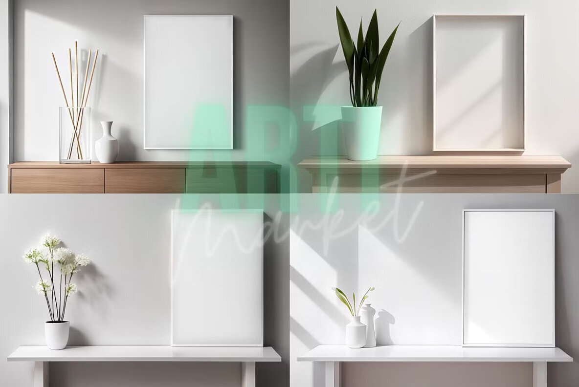 Scandinavian Frame Psd Mockup Pack 3