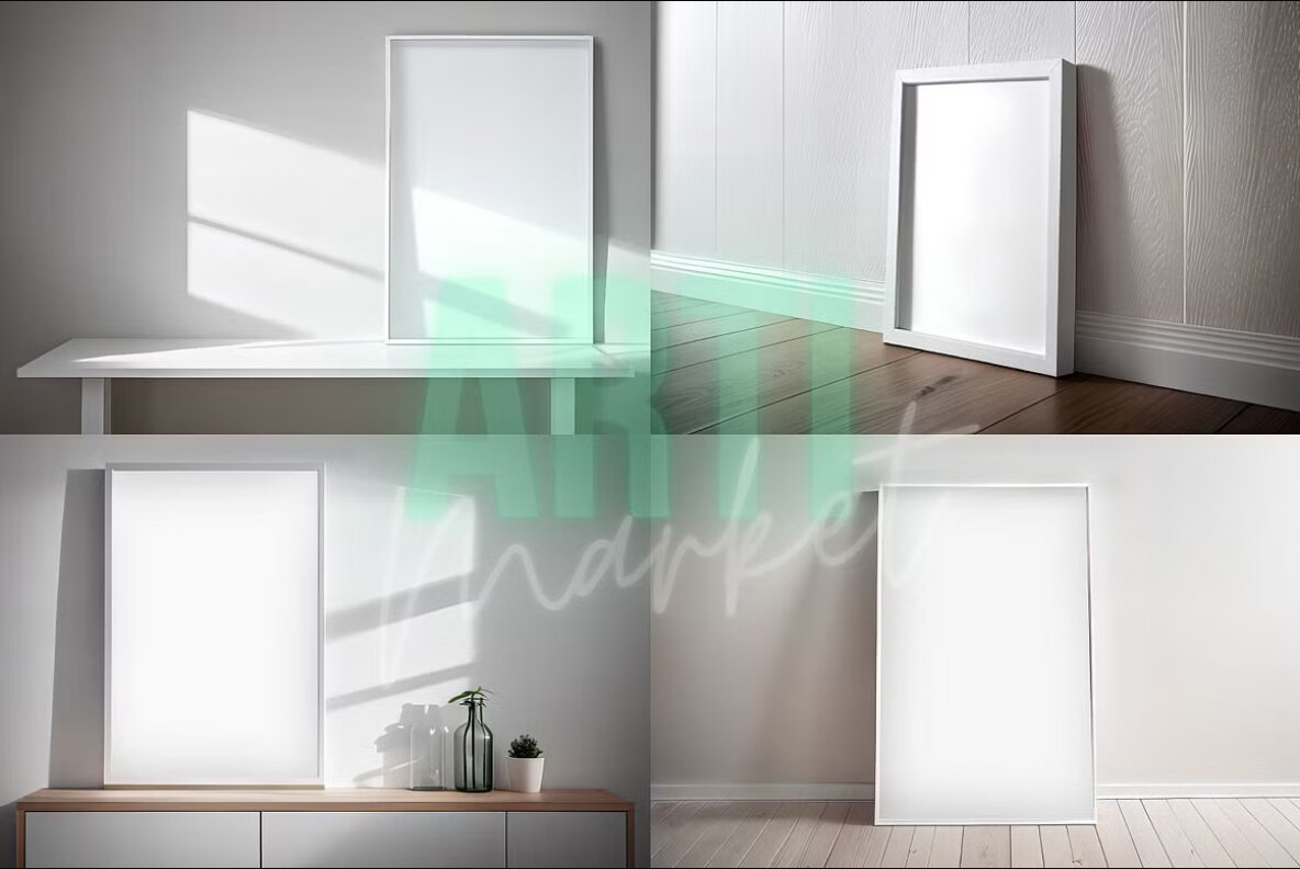 Scandinavian Frame Psd Mockup Pack 4